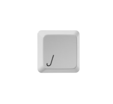letter J white computer keyboard