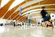 interior of the modern architectural in shanghai airport.