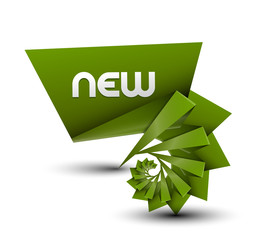 Canvas Print - new lable, vector