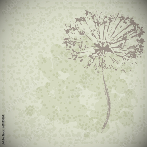 Naklejka na kafelki vector abstract vintage flower