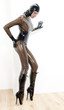 © Richard Semik - standing woman wearing latex clothes