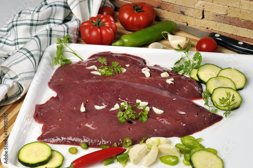 Foie De Veau Cru Buy This Stock Photo And Explore Similar Images