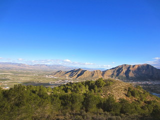 Wall Mural - Sierras de Callosa y Orihuela y Vega Baja Alicante