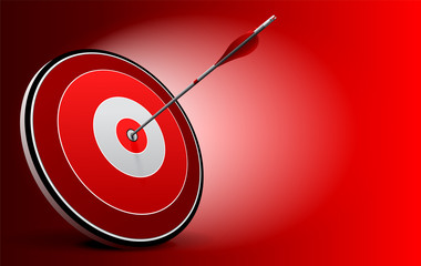 Wall Mural - Target and Arrow, Vector Business background