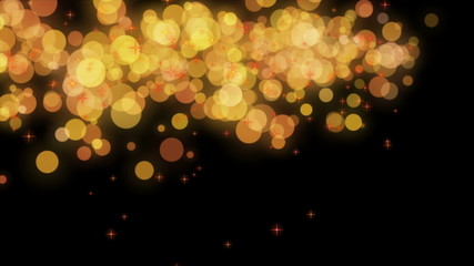 Poster - Wonderful abstract animation with moving bubbles and stars – loop HD 1080p