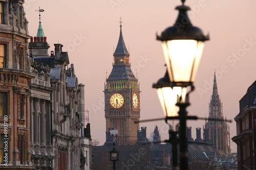 Naklejka na drzwi Big Ben at Dawn