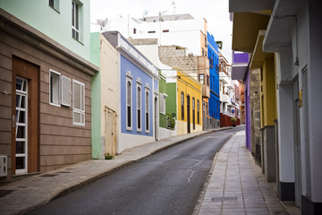 Naklejka na meble Typical canarian street in Arucas city, Gran Canaria, Spain