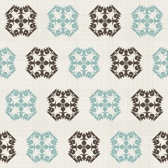 Poster - vintage seamless pattern with Victorian motif