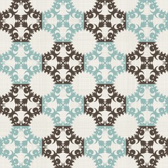 Poster - vintage seamless pattern with Victorian motif