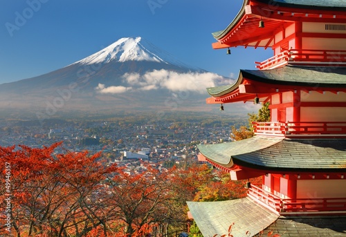 Dekoracja na wymiar  gora-fuji-i-pagoda-w-japonii