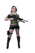 © Rob Byron - Woman with Assault Rifle