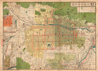 Wall Mural - Japan old map