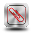 © Konrad Kerker - Paper clip aluminum glossy icon, button