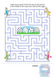 © ratselmeister - Easter maze game and coloring page for kids