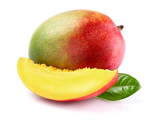 Wall Mural - Ripe mango with slice