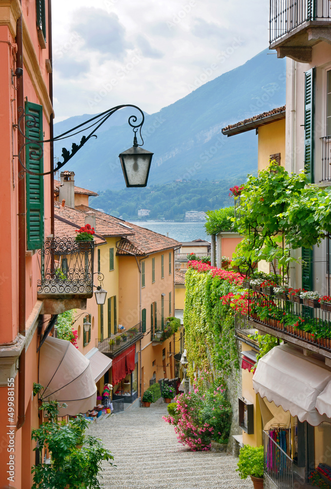 Malownicze miasteczko, Włochy - obrazy, fototapety, plakaty 