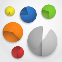 Poster - Color pie-chart diagram collection
