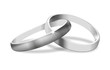 zwei Ringe in Silber