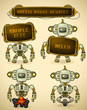 Green vintage robot devices