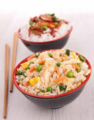 Wall Mural - bowl of fried rice