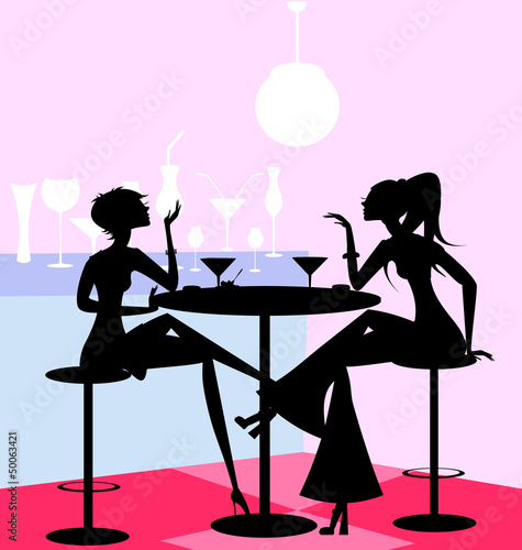 girls in the cafe - 50063421