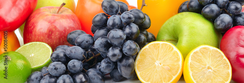 Naklejka na szybę Composition of fruits and vegetables
