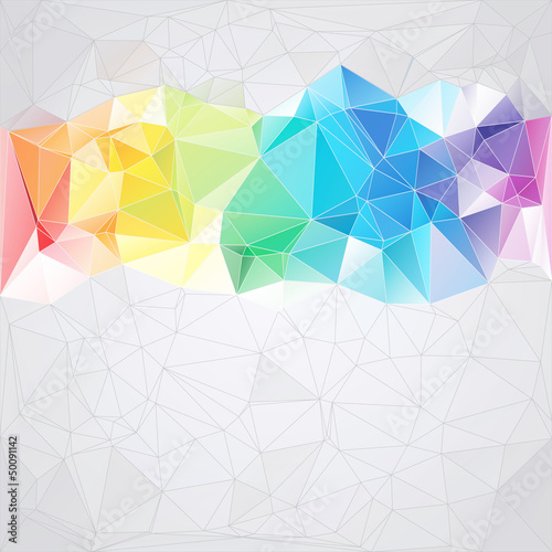 Obraz w ramie triangular style abstract background of triangles