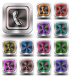 Aluminum Phone glossy icons, crazy colors