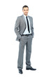 © ASDF - Full body portrait of happy smiling business man
