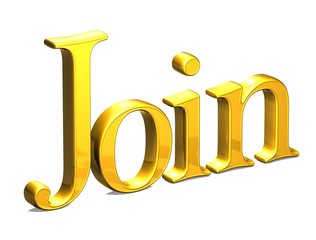 Poster - 3D Word Join on white background