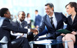 © ASDF - Business people shaking hands, finishing up a meeting