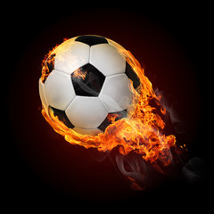 Fototapete - Burning objects and objects on fire background