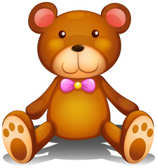 Sticker - A brown stuff toy