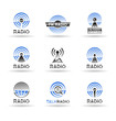 Set of radio station icons. Vol 1.