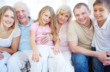 Wall Mural - Family of six