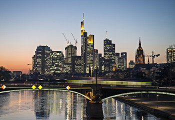 Fototapete - Ansicht von Frankfurt am Main