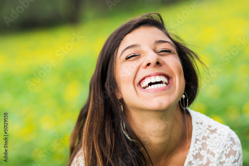 Fotografia portrait of a beautiful young brunette woman