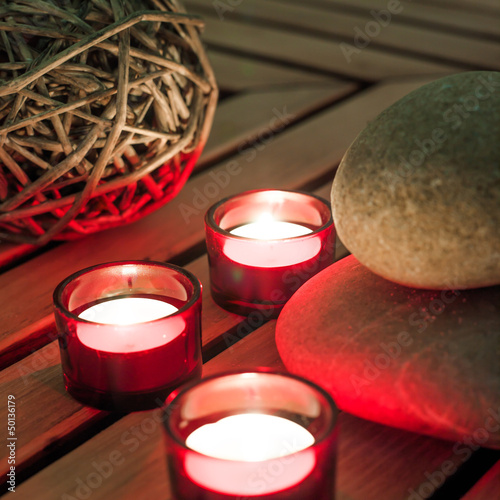 Fototapeta cure at the spa with rejuvenating light