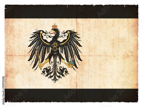 Fotomural Grunge-Flagge Preussen (historisch, 1892-1918)