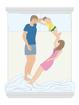 Font D formed by sleeping humans bodies