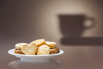 delicious cookies & hot coffee