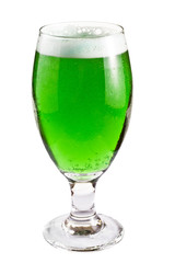 Poster - Green beer over white