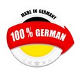 Vector business button Made in Germany