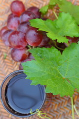 Wall Mural - Grapes and grape juice