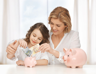 Wall Mural - mother and daughter