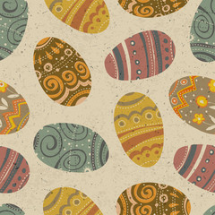 Aufkleber - Easter seamless pattern. Vector, EPS10