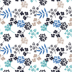 Poster - Seamless floral pattern