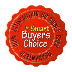 Smart buyer's choice - 100% Satisfaction or Money Back, vector