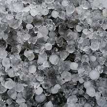 Hail, Hailstones - Frozen Ice Macro