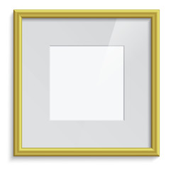 Poster - vector golden frame